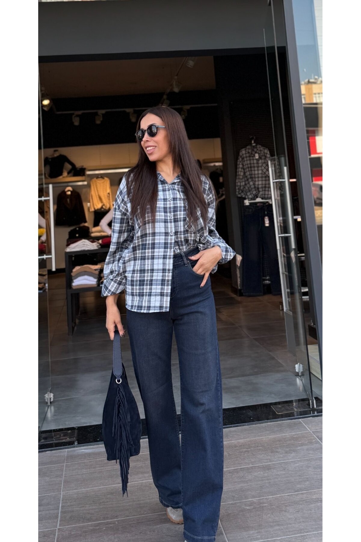 Kadın Ekose Gömlek