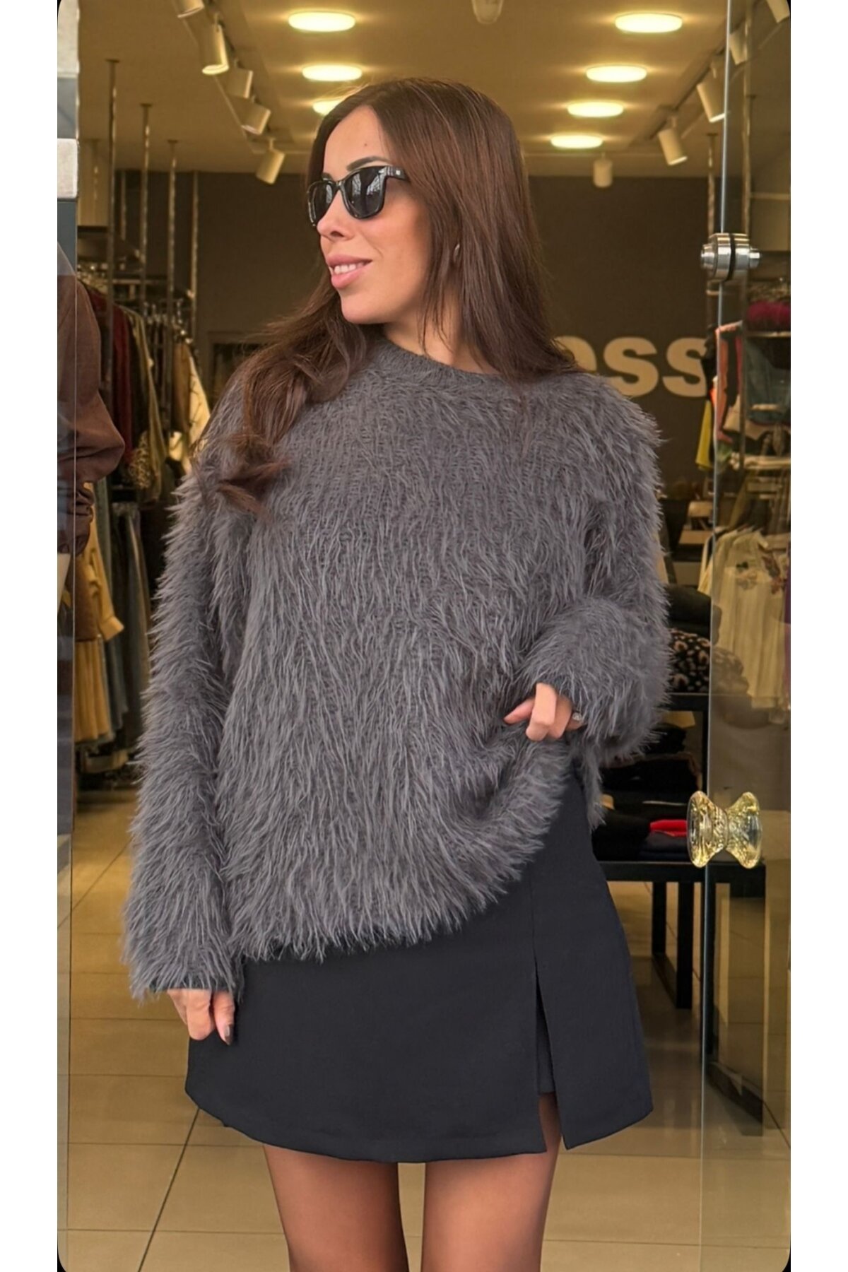 Kadın Yumuşak Sakallı Triko Kazak