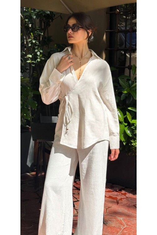 Kadın  Kurvaze Keten Takım