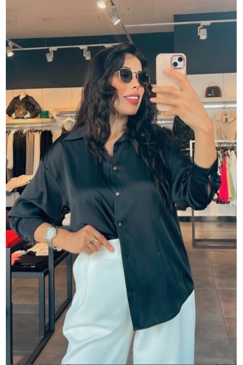 Kadın Saten Gömlek